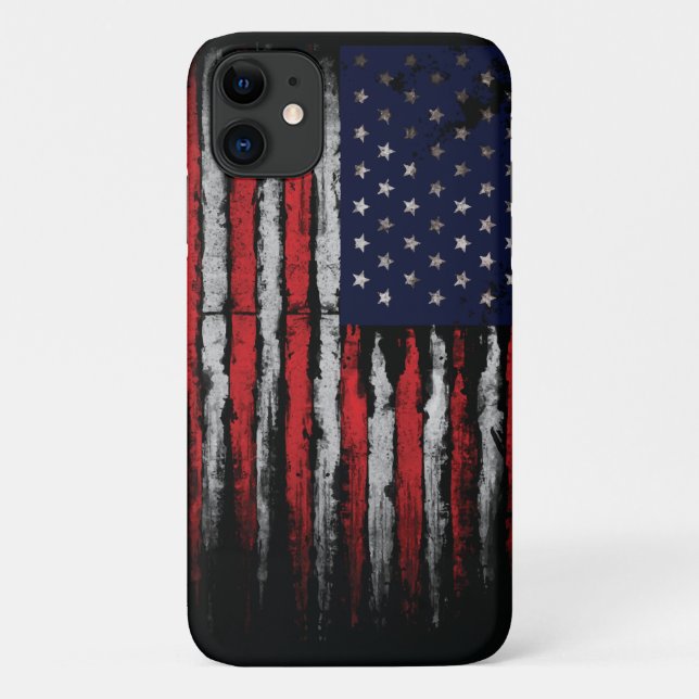 Funda De Case-Mate Para iPhone Bandera de los Estados Unidos (Reverso)