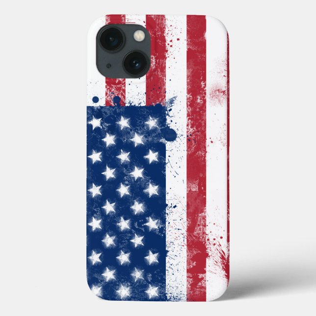Funda De Case-Mate Para iPhone Bandera de los Estados Unidos (Reverso)