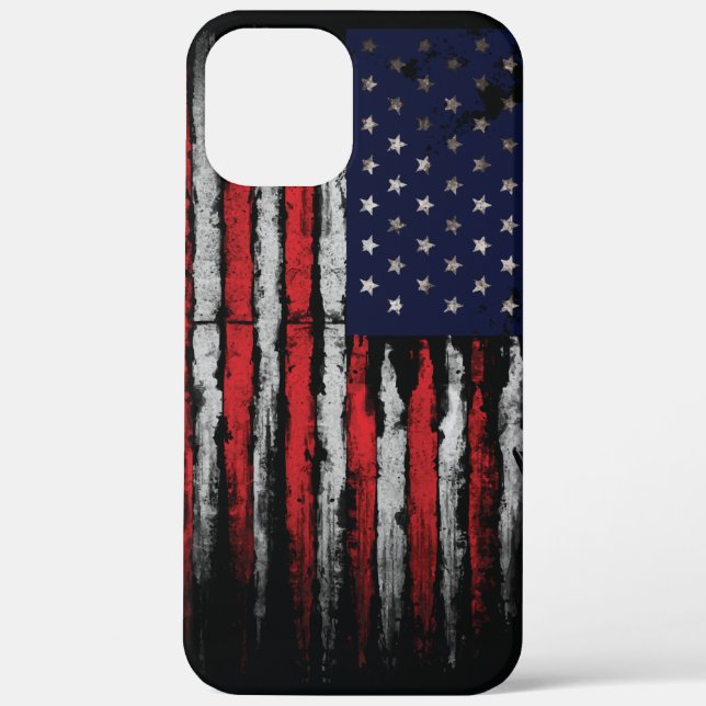 Funda De Case-Mate Para iPhone Bandera de los Estados Unidos (Reverso )
