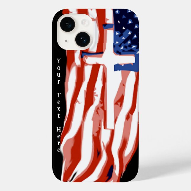 Funda De Case-Mate Para iPhone Bandera de los Estados Unidos (C) (Reverso )