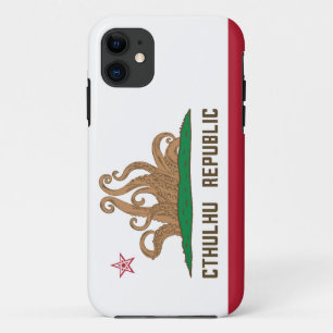 Funda Para iPhone 11 Bandera de Lovecraft de Cthulhu Republic Californi
