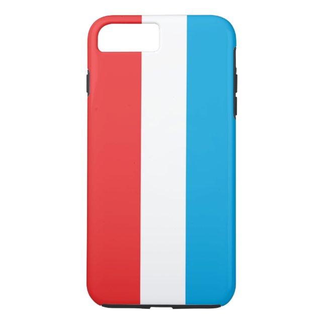 Funda De Case-Mate Para iPhone Bandera de Luxemburgo (Reverso)