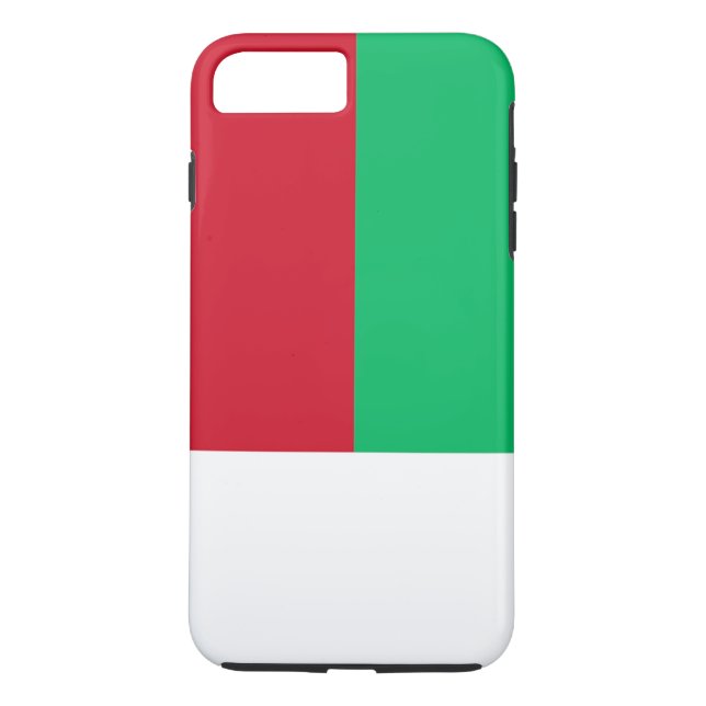 Funda De Case-Mate Para iPhone Bandera de Madagascar (Reverso)