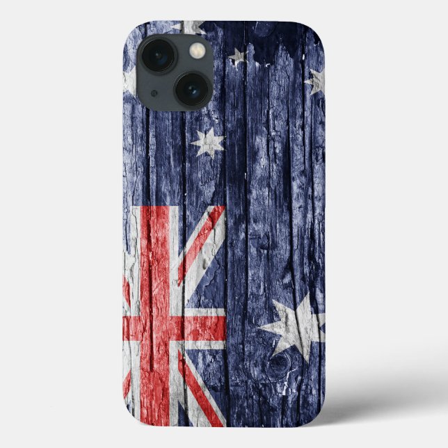 Funda De Case-Mate Para iPhone bandera de madera de Australia (Reverso)