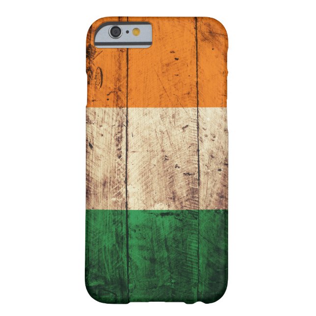 Funda De Case-Mate Para iPhone Bandera de madera de Irlanda (Reverso)