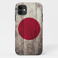 Bandera de madera vieja de Japón