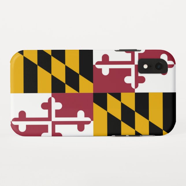 Funda De Case-Mate Para iPhone Bandera de Maryland (Reverso (horizontal))