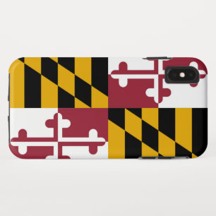 Funda Para iPhone XS Max Bandera de Maryland
