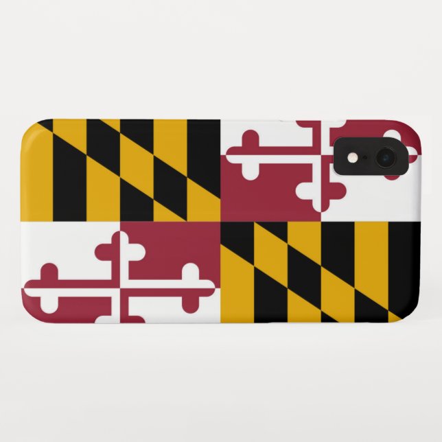 Funda De Case-Mate Para iPhone Bandera de Maryland (Reverso (horizontal))