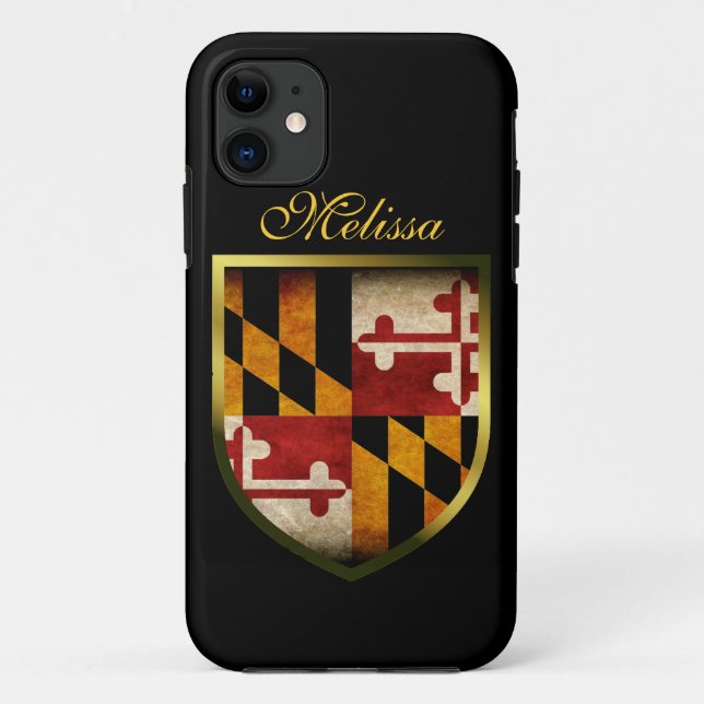 Funda De Case-Mate Para iPhone Bandera de Maryland (Reverso)