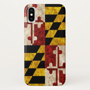 Funda Para iPhone X Bandera de Maryland