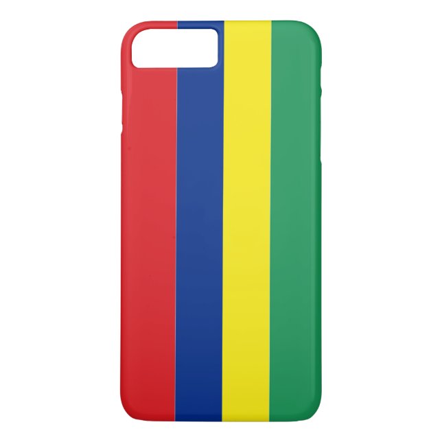 Funda De Case-Mate Para iPhone Bandera de Mauricio (Reverso)