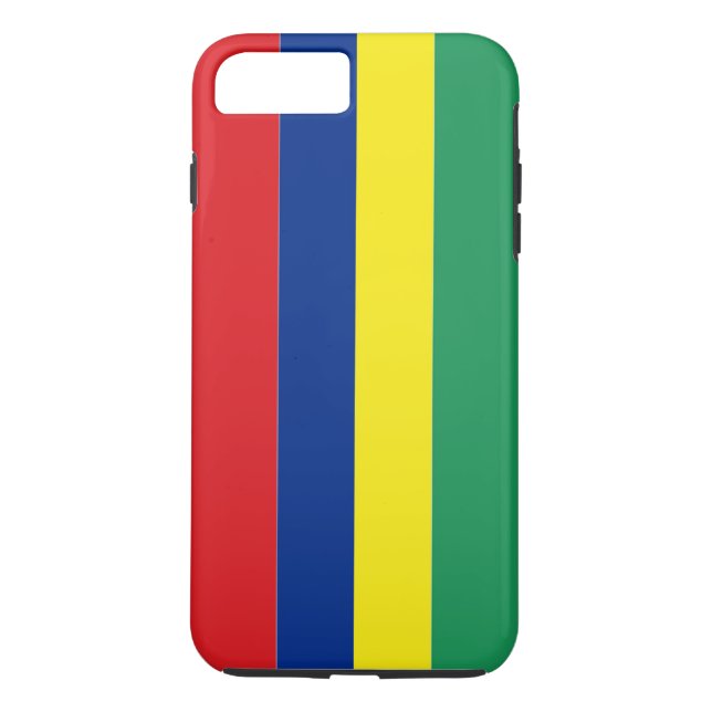 Funda De Case-Mate Para iPhone Bandera de Mauricio (Reverso)