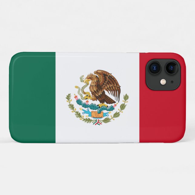 Funda De Case-Mate Para iPhone Bandera de México (Reverso (horizontal))
