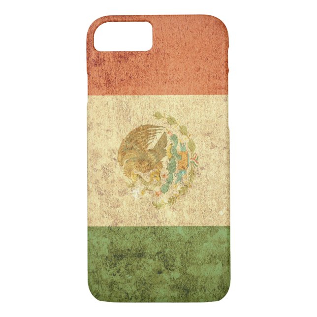 Funda De Case-Mate Para iPhone Bandera de México - Grunge (Reverso)