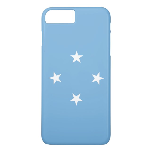 Funda De Case-Mate Para iPhone Bandera de Micronesia (Reverso)