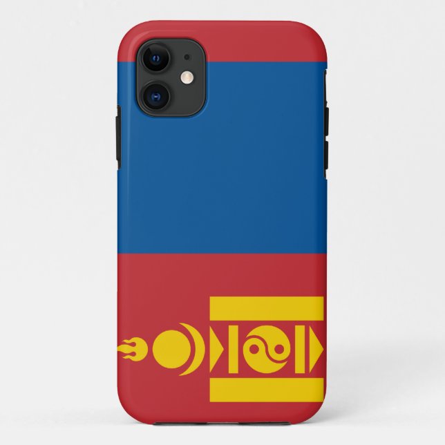 Funda De Case-Mate Para iPhone Bandera de Mongolia (Reverso)