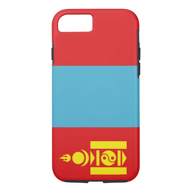 Funda De Case-Mate Para iPhone Bandera de Mongolia (Reverso)