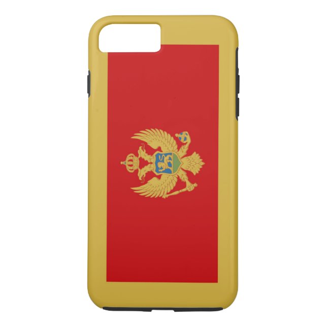 Funda De Case-Mate Para iPhone Bandera de Montenegro (Reverso)