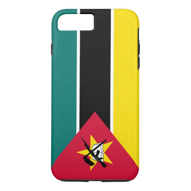 Funda De Case-Mate Para iPhone Bandera de Mozambique (Reverso)