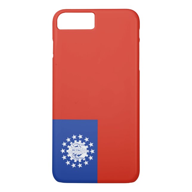 Funda De Case-Mate Para iPhone Bandera de Myanmar (Reverso)