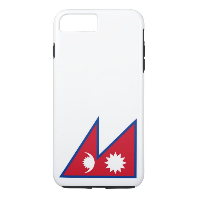 Funda De Case-Mate Para iPhone Bandera de Nepal (Reverso)