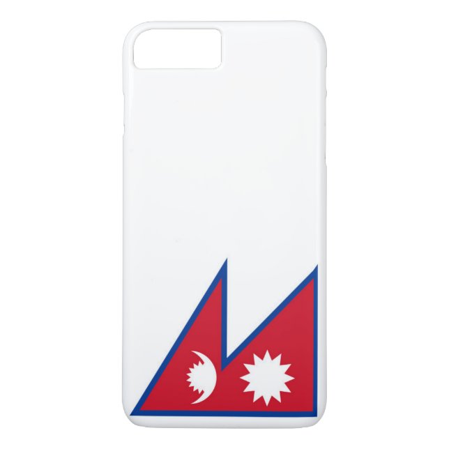 Funda De Case-Mate Para iPhone Bandera de Nepal (Reverso)
