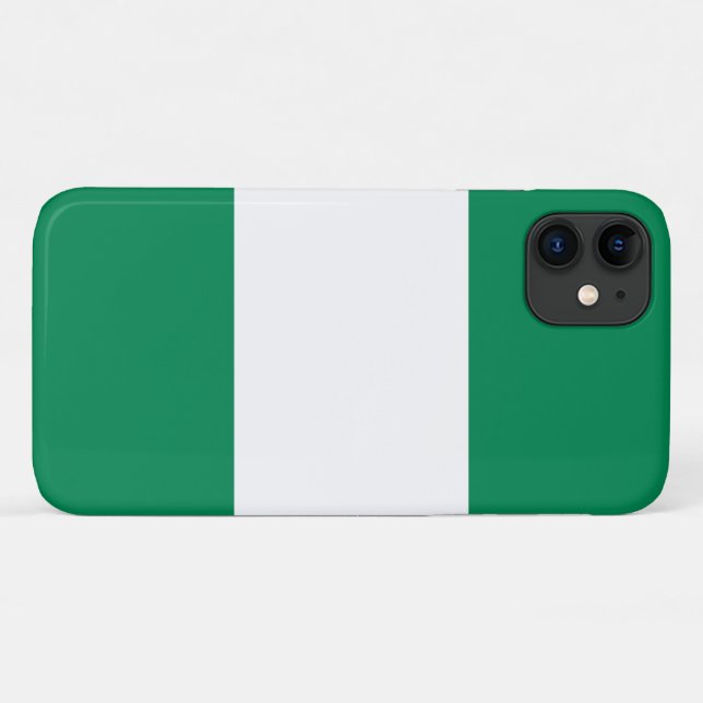 Funda De Case-Mate Para iPhone Bandera de Nigeria (Reverso (horizontal))