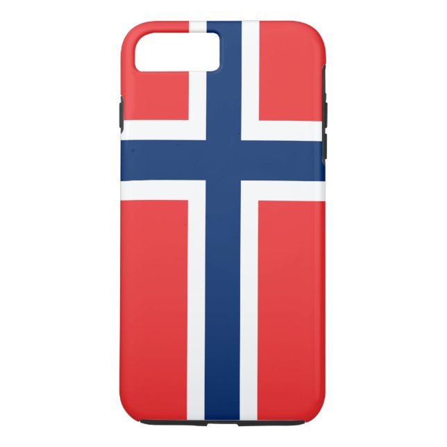 Funda De Case-Mate Para iPhone Bandera de Noruega (Reverso)