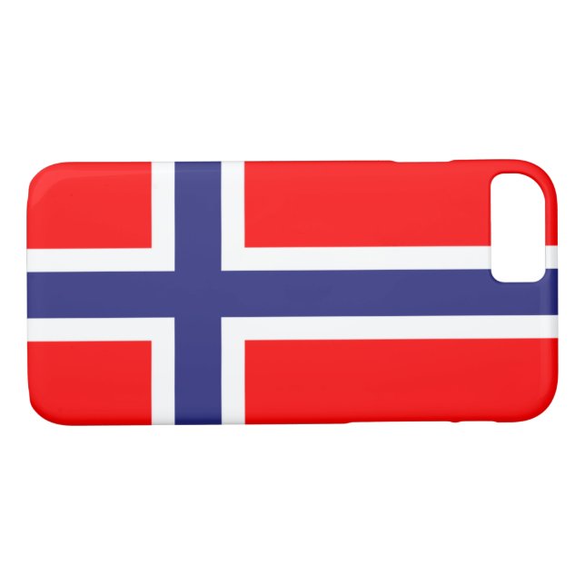 Funda De Case-Mate Para iPhone Bandera de Noruega (Reverso (horizontal))