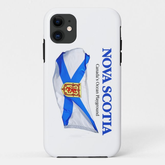 Funda De Case-Mate Para iPhone Bandera de Nueva Escocia (Reverso)