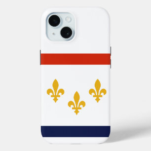 Funda Para iPhone 15 Bandera de Nueva Orleans, Louisiana Funda-Mate iPh