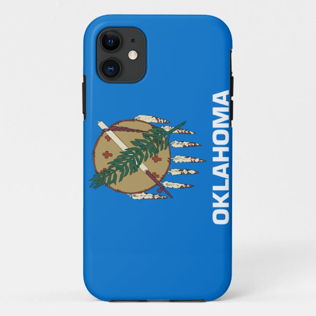 Funda De Case-Mate Para iPhone Bandera de Oklahoma (Reverso)
