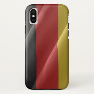 Funda Para iPhone X Bandera de ondeo alemana -