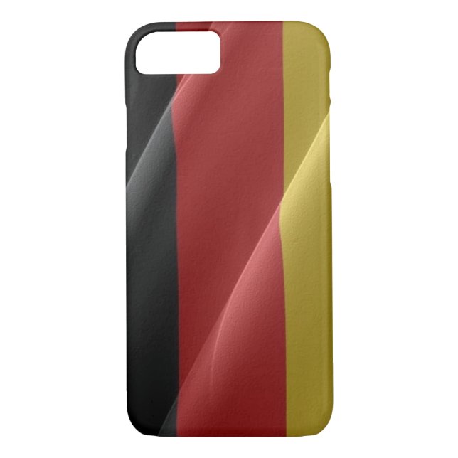 Funda De Case-Mate Para iPhone Bandera de ondeo alemana - (Reverso)