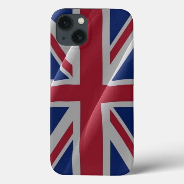 Funda De Case-Mate Para iPhone Bandera de ondeo británica - (Reverso)