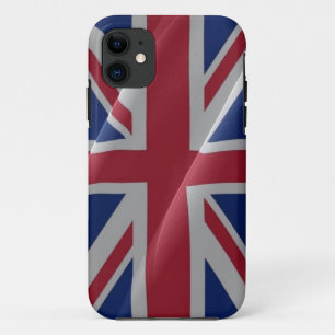 Funda Para iPhone 11 Bandera de ondeo británica -