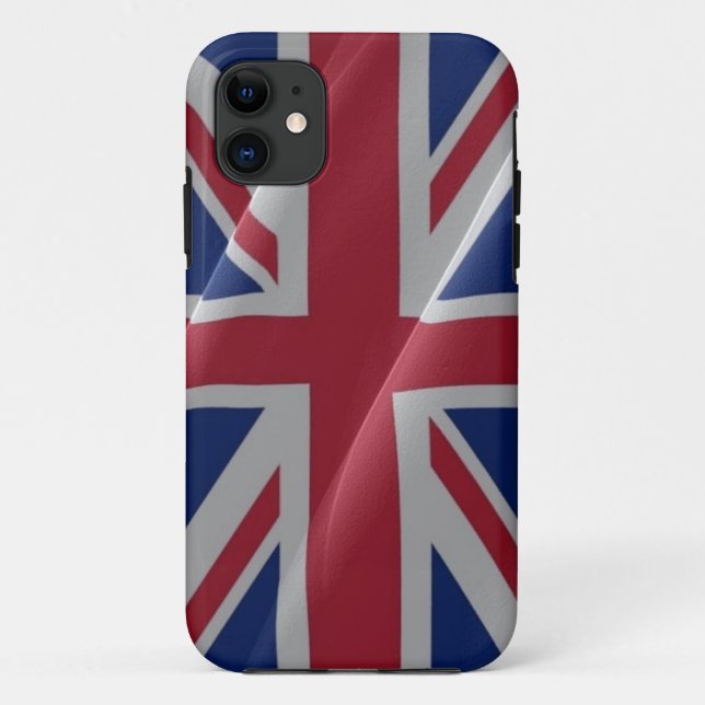 Funda De Case-Mate Para iPhone Bandera de ondeo británica - (Reverso)