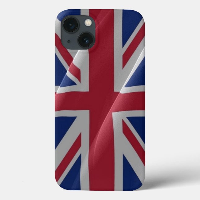 Funda De Case-Mate Para iPhone Bandera de ondeo británica - (Reverso)