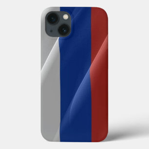 Funda Para iPhone 13 Bandera de ondeo rusa -