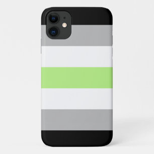 Funda Para iPhone 11 Bandera de orgullo Agender
