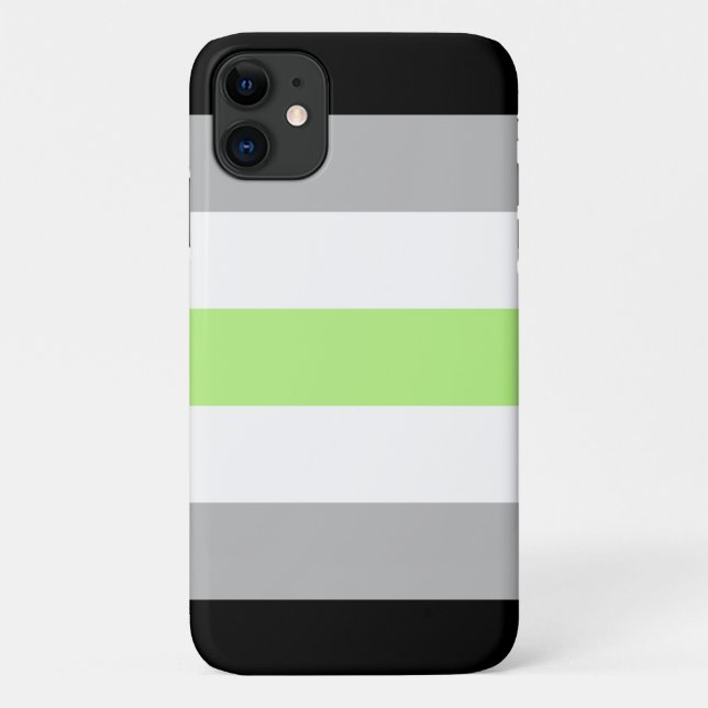 Funda De Case-Mate Para iPhone Bandera de orgullo Agender (Reverso)