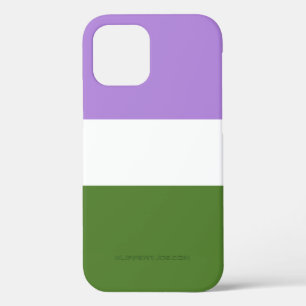 Funda Para iPhone 12 Pro Bandera de orgullo genderqueer de SlipperyJoe lava