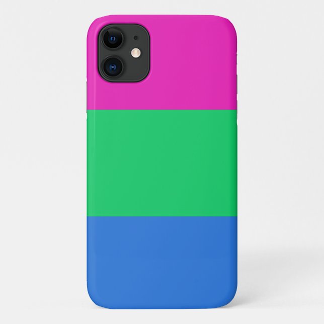 Funda De Case-Mate Para iPhone Bandera de orgullo polissexual (Reverso)