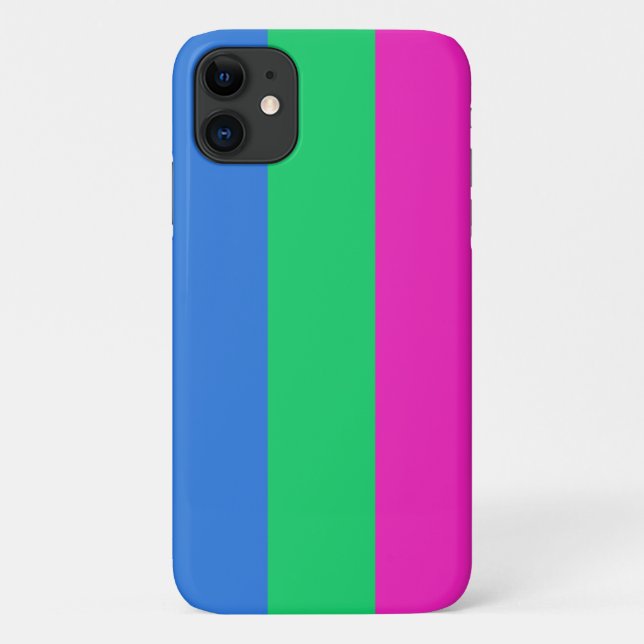 Funda De Case-Mate Para iPhone Bandera de orgullo polissexual (Reverso)