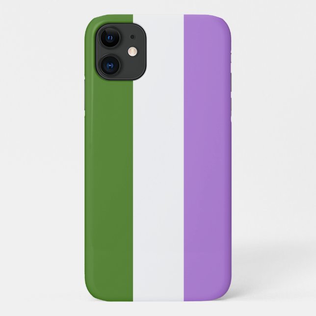 Funda De Case-Mate Para iPhone Bandera de Orgullo Queer (Reverso)