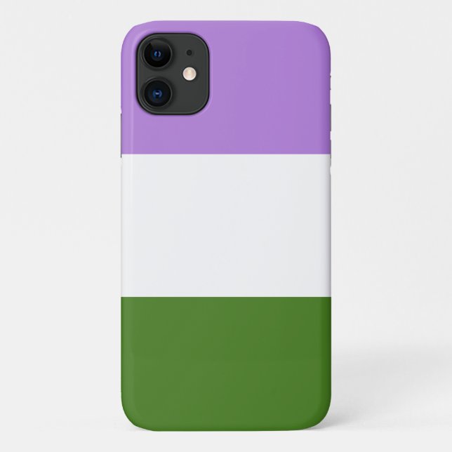 Funda De Case-Mate Para iPhone Bandera de Orgullo Queer (Reverso)