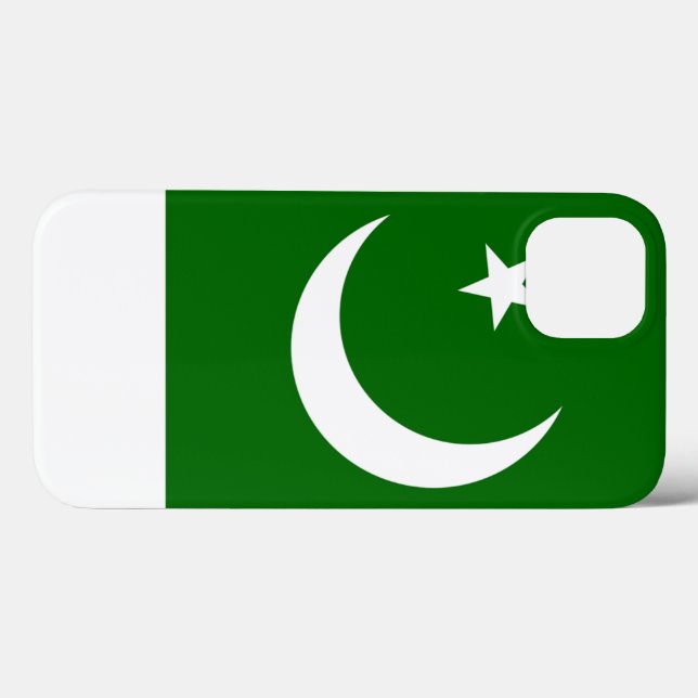Funda De Case-Mate Para iPhone Bandera de Pakistán (Reverso (Horizontal))