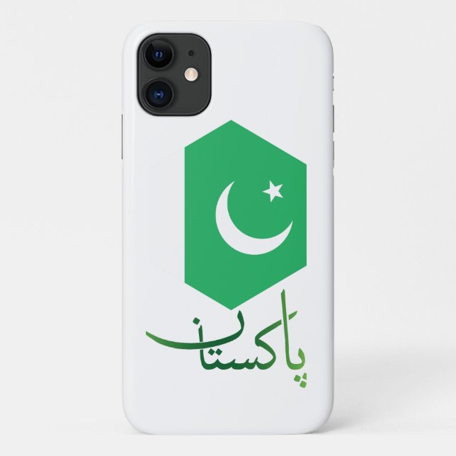 Funda De Case-Mate Para iPhone Bandera de Pakistán (Reverso)