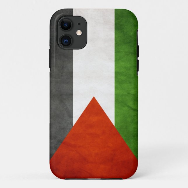 Funda De Case-Mate Para iPhone Bandera de Palestina - Grunge (Reverso)